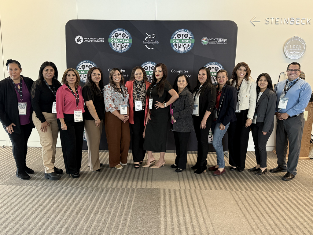 CSforCA Co-Chair Rudy Escobar, Paula Nazario from UCLA, and parent leaders who made up the presentation team.